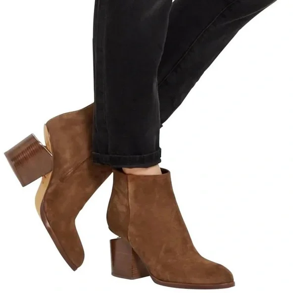 𝅺Alexander Wang Gabi Suede Tilt-Heel Bootie - Picture 2 of 8